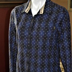 BURTON WOMEN'S LARGE SHIRT TOP BLUE